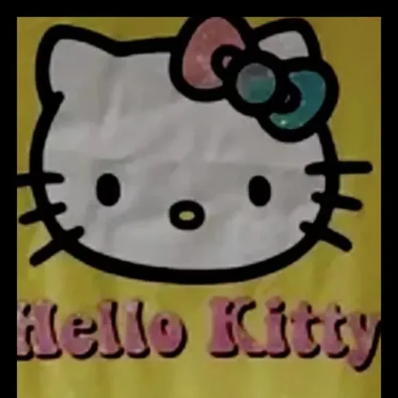 Hello Kitty Girls Lemon Yellow Soft Dress Size Medium (7-8) NWT - Picture 3 of 9